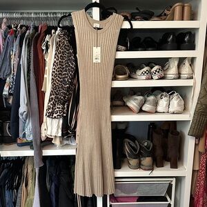 a new day Beige Ribbed dress
